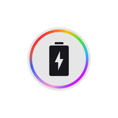Fototapeta premium Battery Charging - Modern App Button