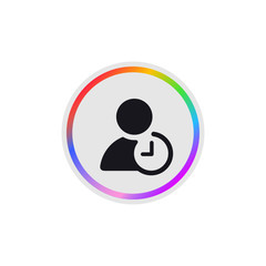 Time Management -  Modern App Button