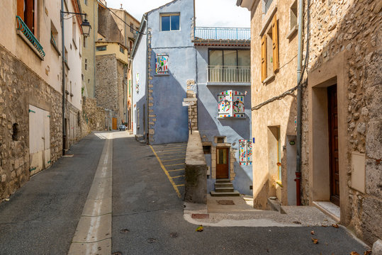 Fototapeta Streets of old french town