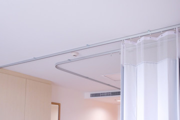Curtains in the hospital room