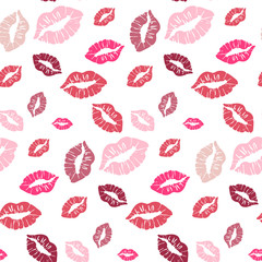 Geometric seamless pattern background with lips. vector illustration. - 323639625