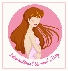 Background template for happy women day