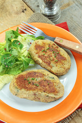 galette de pommes de terre et viande haché