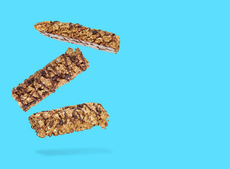 muesli cereal bars with chocolate