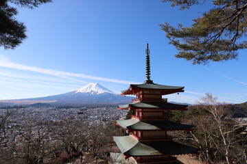 Fototapeta premium 新倉富士浅間神社