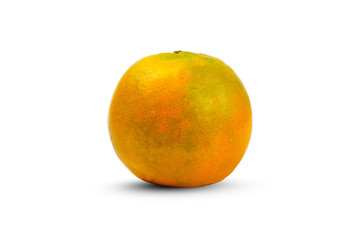 Mandarin orange isolated on white background with clipping path