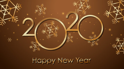 Happy new year background design for 2020