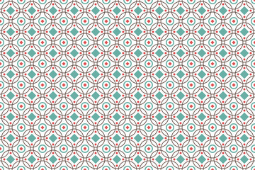 Abstract geometric seamless pattern for your design. Circles and dots background.