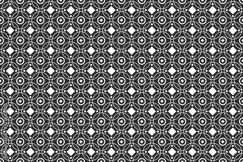 Poster abstract geometric seamless pattern for your design. circles and dots background.