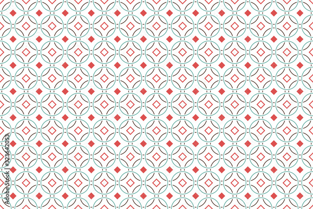 Aufkleber abstract geometric seamless pattern for your design. circles and dots background.