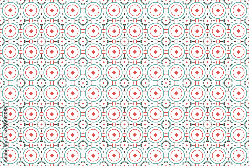 Aufkleber abstract geometric seamless pattern for your design. circles and dots background.