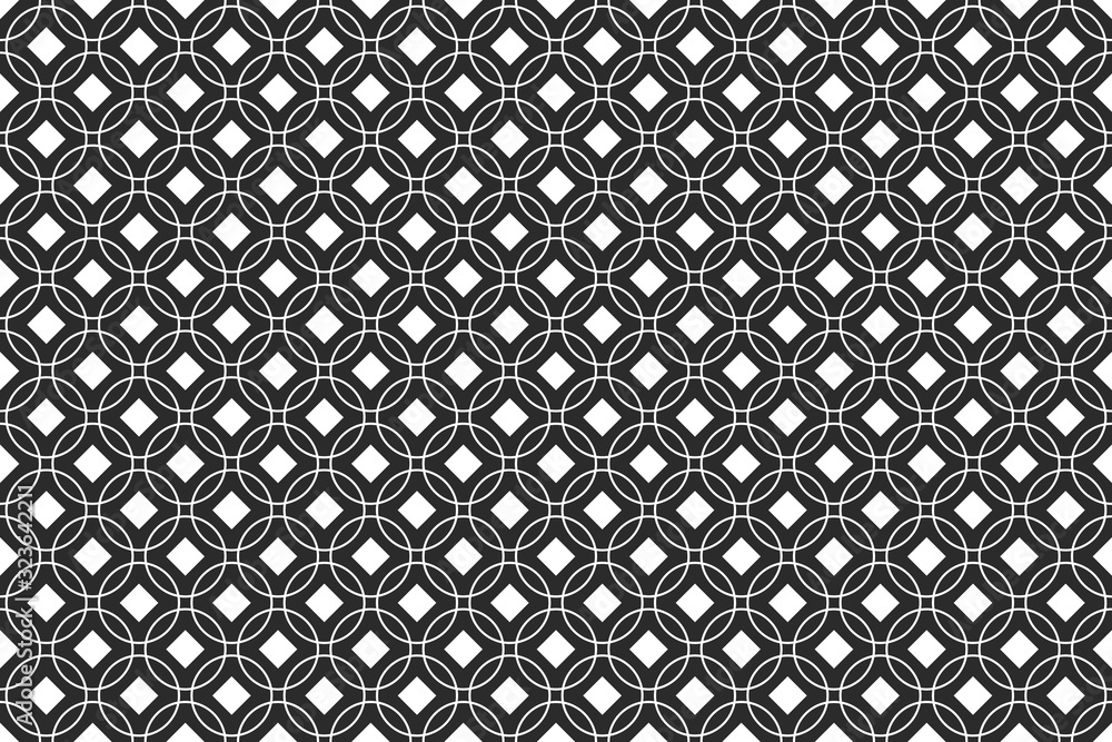 Poster abstract geometric seamless pattern for your design. circles and dots background.