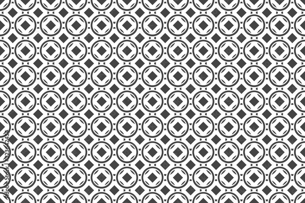 Aufkleber abstract geometric seamless pattern for your design. circles and dots background.