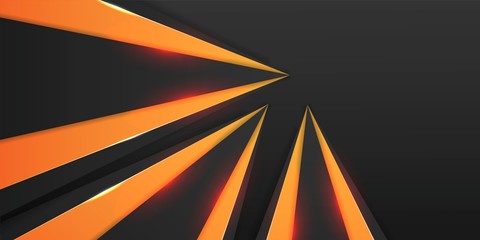 abstract modern tech with orange background