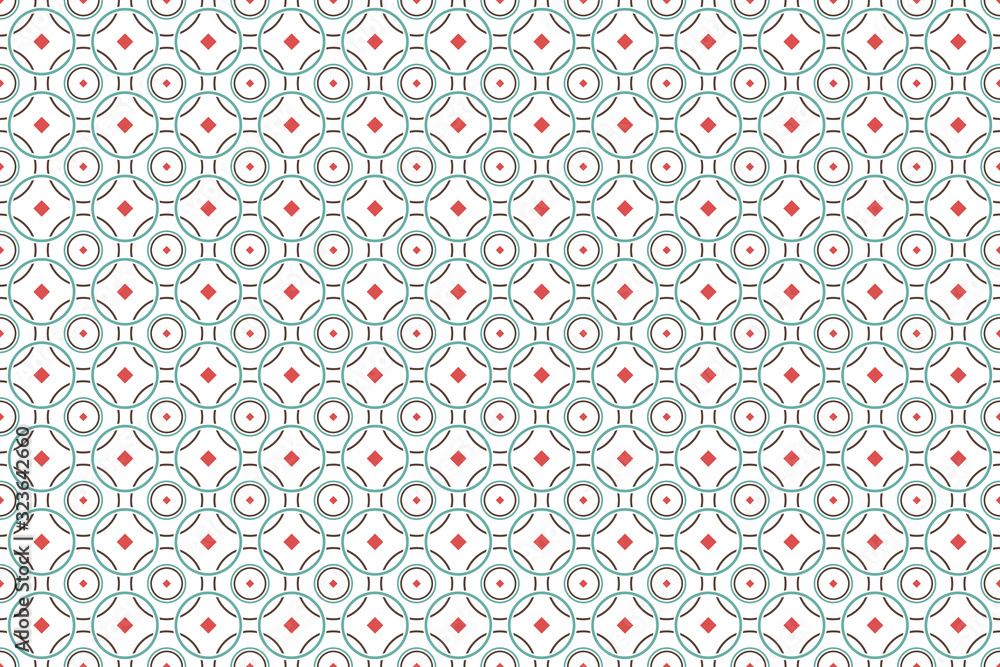 Poster abstract geometric seamless pattern for your design. circles and dots background.