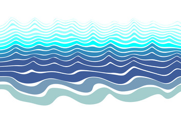 Abstract colored vector waves from lines for banners, web sites, posters, business cards, stickers, covers, prints on clothes.