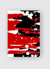 Cool vector bright poster with abstract colorful elements.