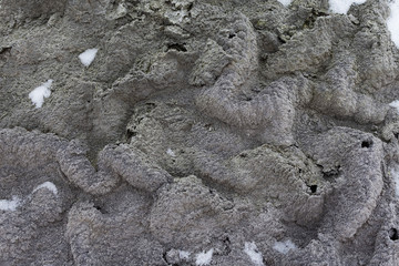 Frozen earth in abstract form