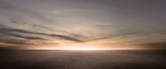 Foto auf Acrylglas Dunkler Boden Hintergrund Schöne Wolken Sonnenuntergang Nachthimmel Horizont Szene © Bernulius