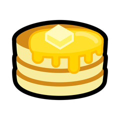 シンプルなパンケーキのアイコン