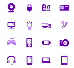 Gadget icons set