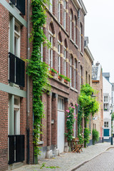 Fototapeta na wymiar Street view of downtown in Maastricht, Netherlands.