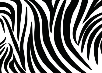  Abstract zebra skin in a modern style. For covers, business cards, banners, prints on clothes, wall decor, posters, canvases, sites. video clips. Vector illustration