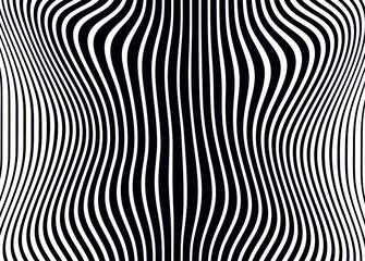 Modern vector monochrome pattern of curves for the design of banners, websites, posters, business cards, stickers, covers, prints on clothing. Vector illustration