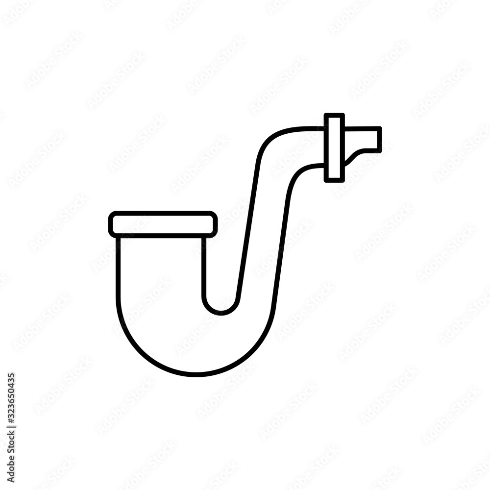 Poster pipe, smoke icon. simple line, outline vector elements of patrick's day icons for ui and ux, website