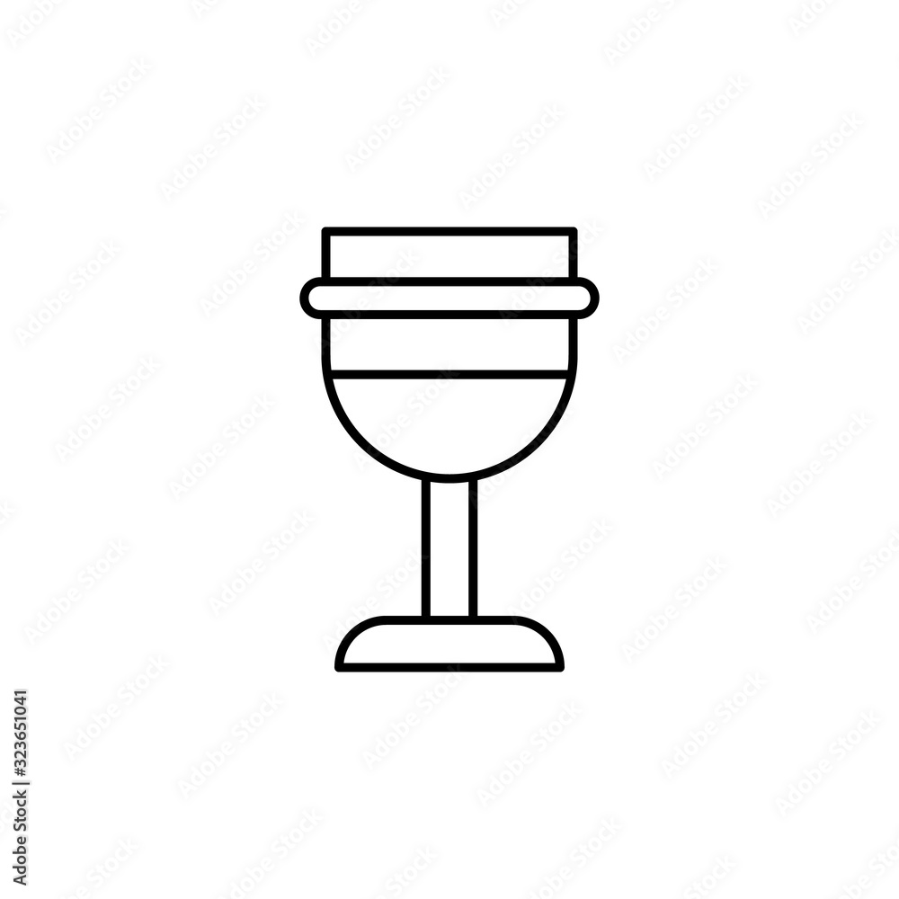Poster goblet, cup icon. simple line, outline vector elements of patrick's day icons for ui and ux, website
