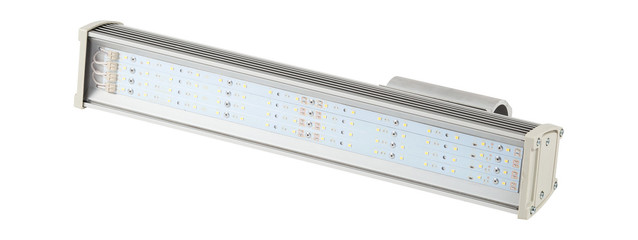 Flood light led bar projector lamp for industrial outdoor lighting isolated on white background