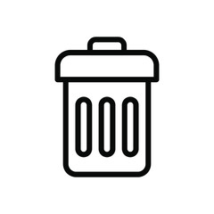 garbage icon line style