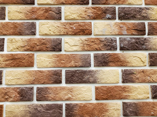 background of the wall is a brown brick surface. Abstract wall background.