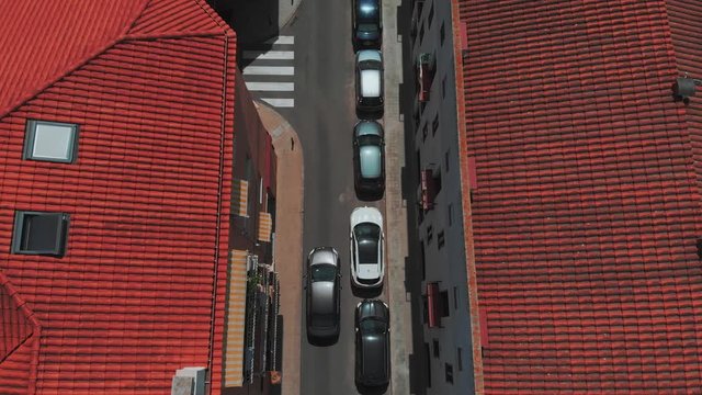 road drone view Calella Spain Catalonia