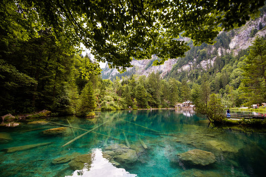 Lac Blausee en Suisse