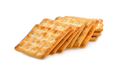 cookie piece on white background