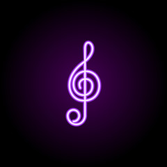 record button neon icon. Elements of music set. Simple icon for websites, web design, mobile app, info graphics