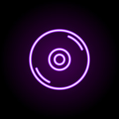 reload sign neon icon. Elements of music set. Simple icon for websites, web design, mobile app, info graphics