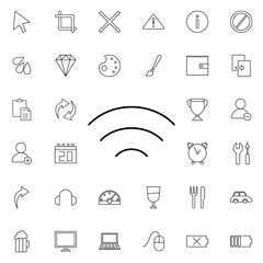 Fototapeta premium wi fi signal icon. Universal set of web for website design and development, app development
