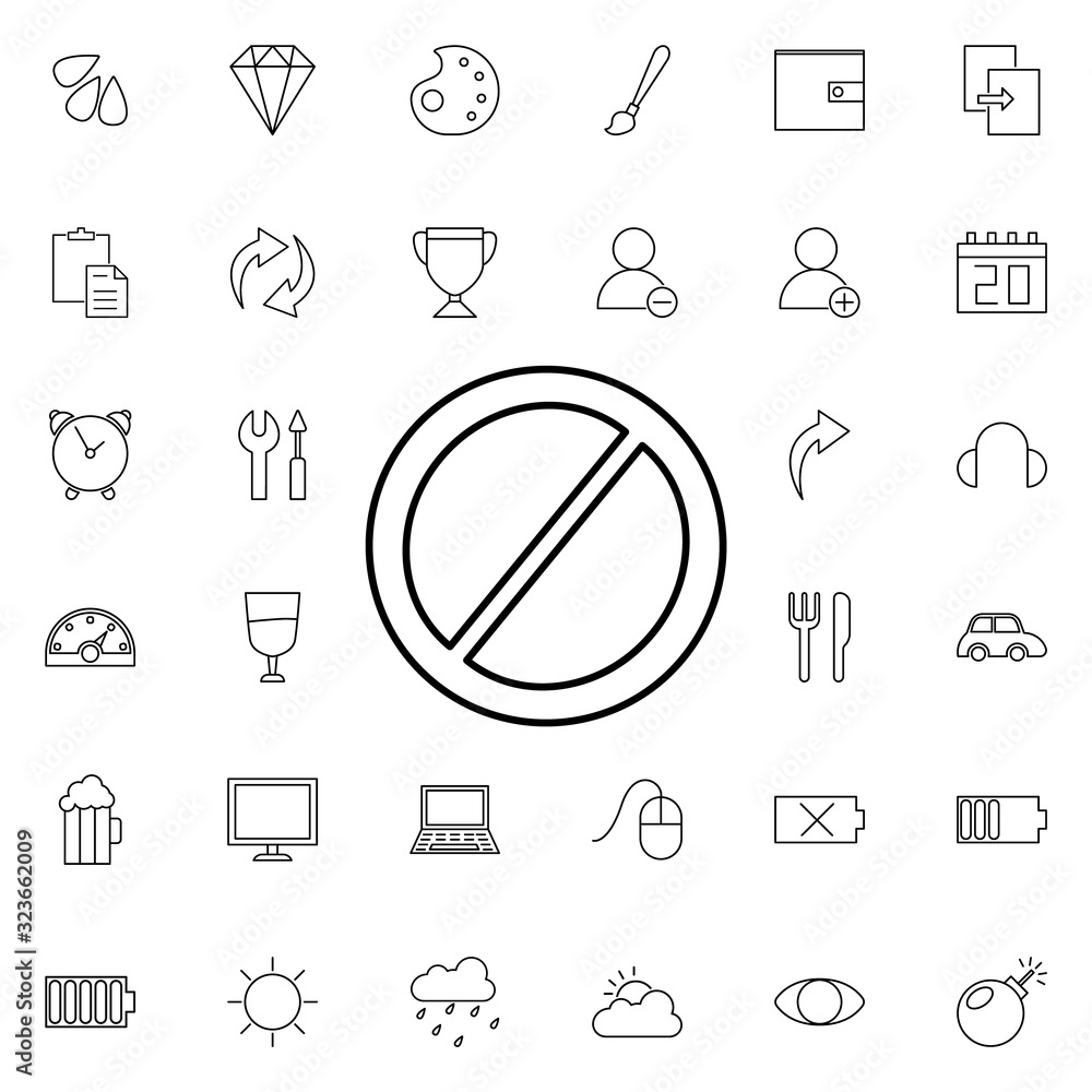 Poster block sign icon. universal set of web for website design and development, app development