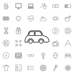 car icon. Universal set of web for website design and development, app development
