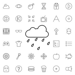rainy icon. Universal set of web for website design and development, app development