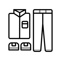 Businessman clothes icon vector illustration photo