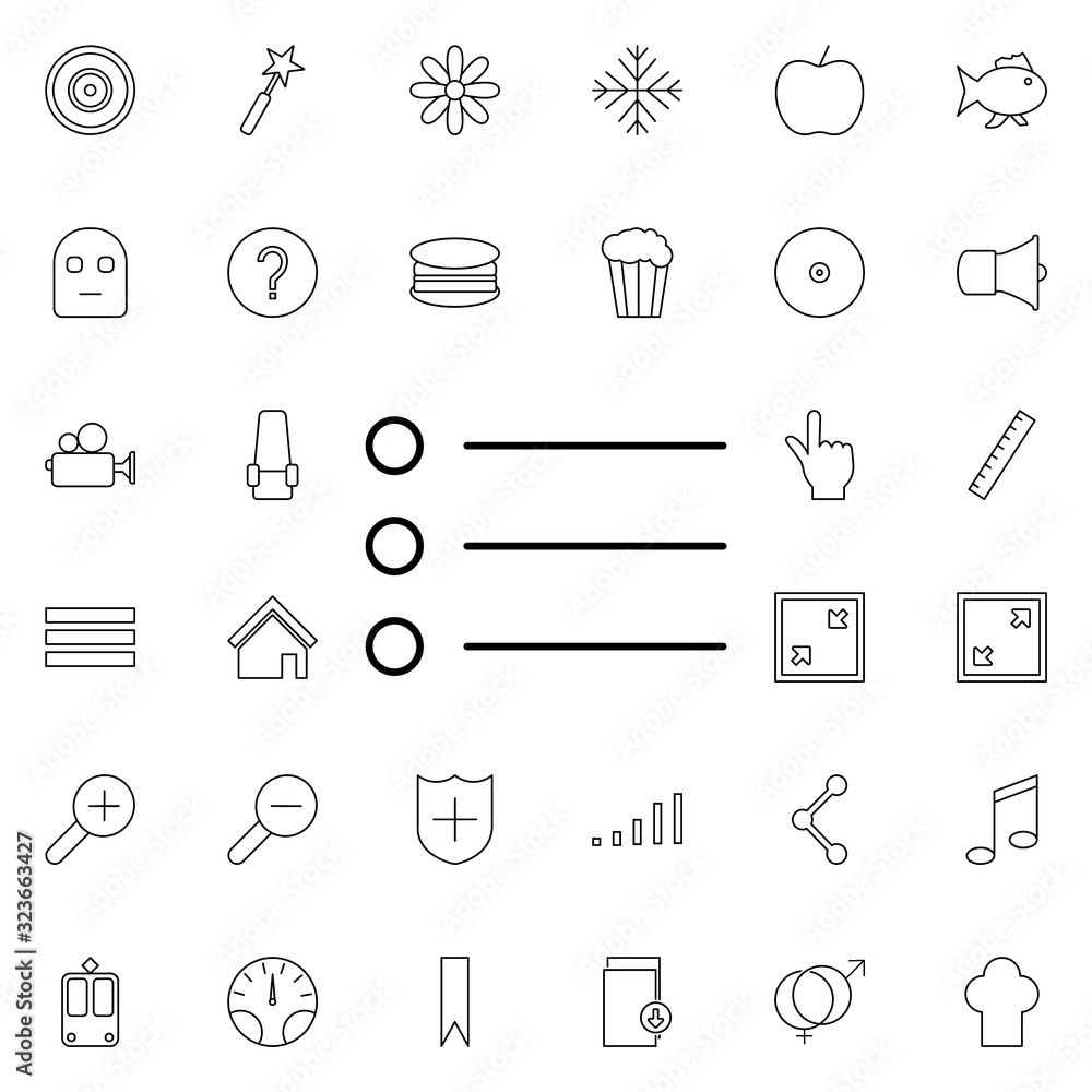 Poster list sign icon. universal set of web for website design and development, app development