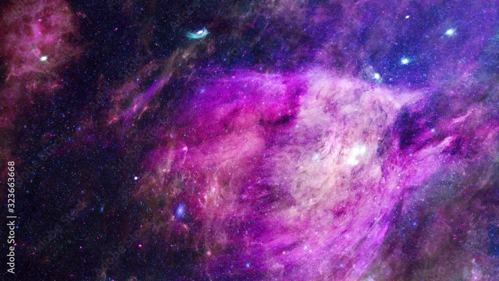 Wall mural animation view to travelling across the universe in moving