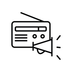  radio icon vector illustration photo