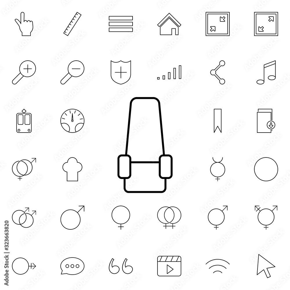 Aufkleber seat place icon. universal set of web for website design and development, app development