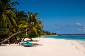 Obraz na płótnie Canvas an idyllic beach in Maldives