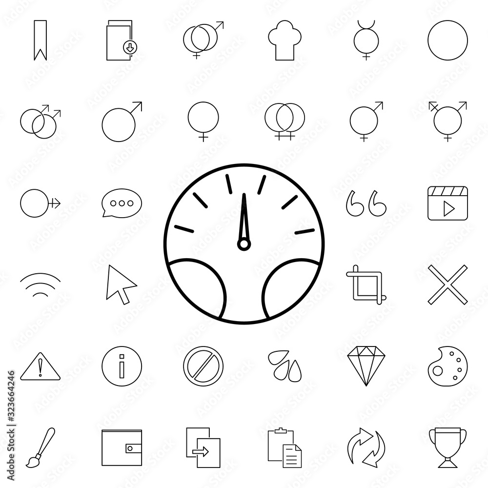 Poster speed icon. universal set of web for website design and development, app development