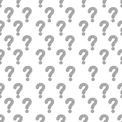 Questions marks seamless pattern background.